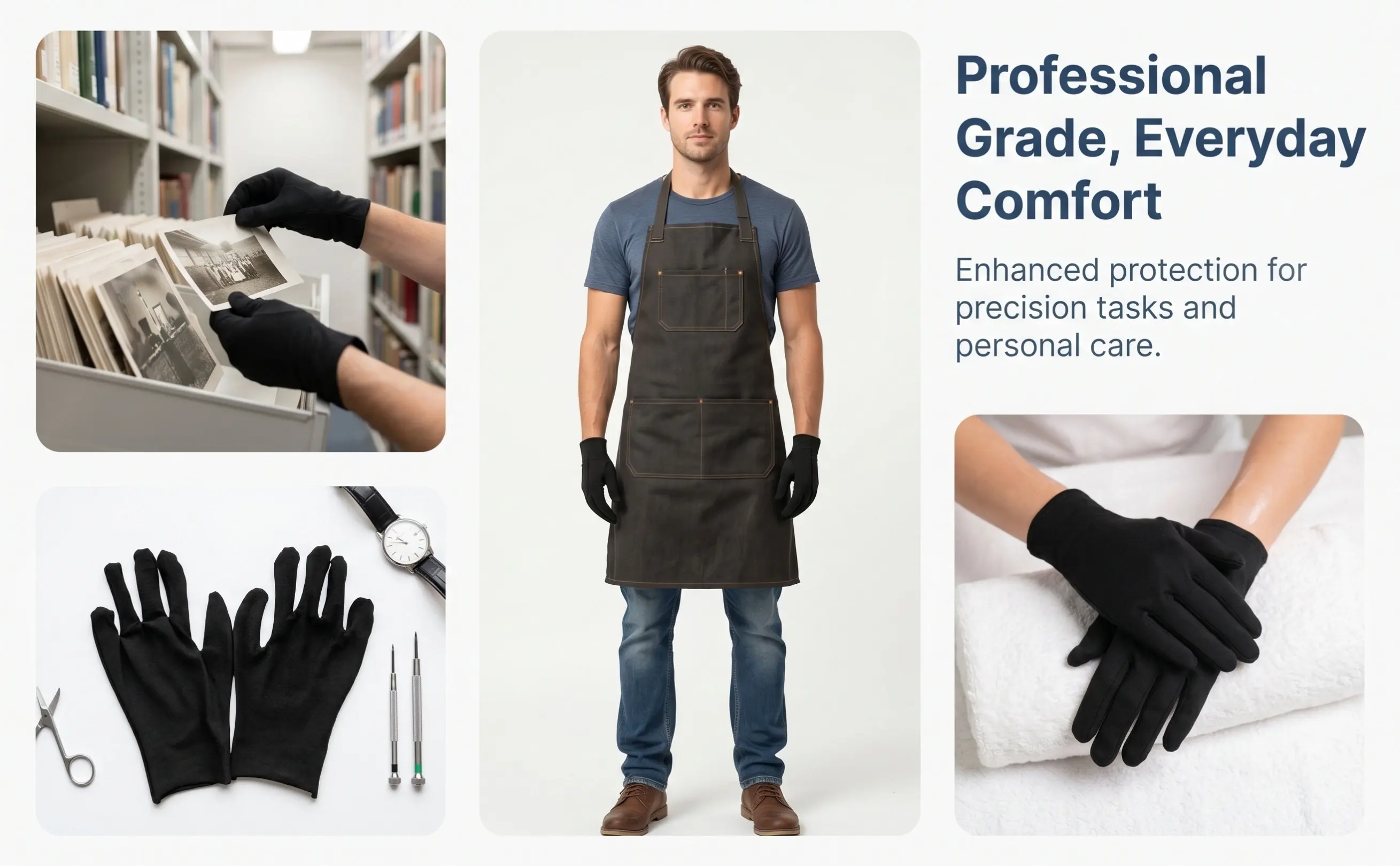 12Pairs Thick Cotton Working Gloves Labour Protection Comfortable Safety Gloves Hand Protection Breathable Anti-Skid