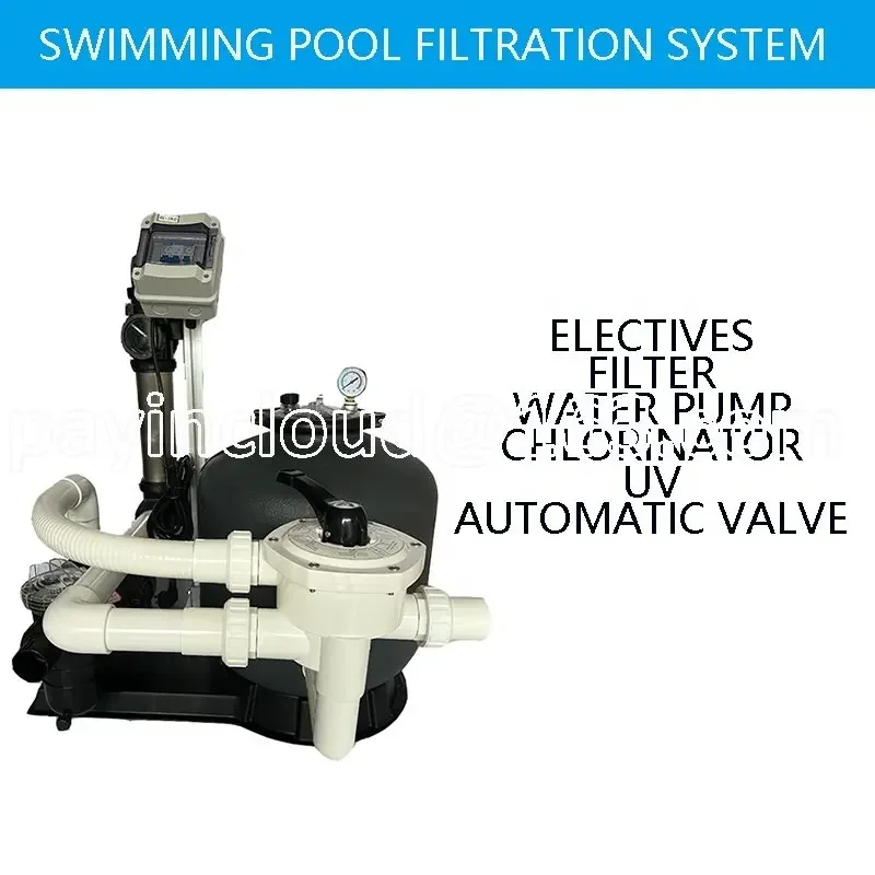 Zwembad Filter Waterpomp Zand Filter Chlorinator Uv Apparatuur Systeem