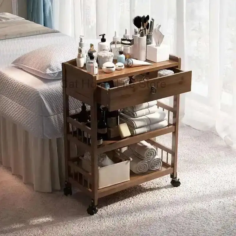

Trolley Machine Makeup Medical Professional Cosmetic Household Sockets Cart Wheels Aesthetics Hair Dressing Bar Salon Storage