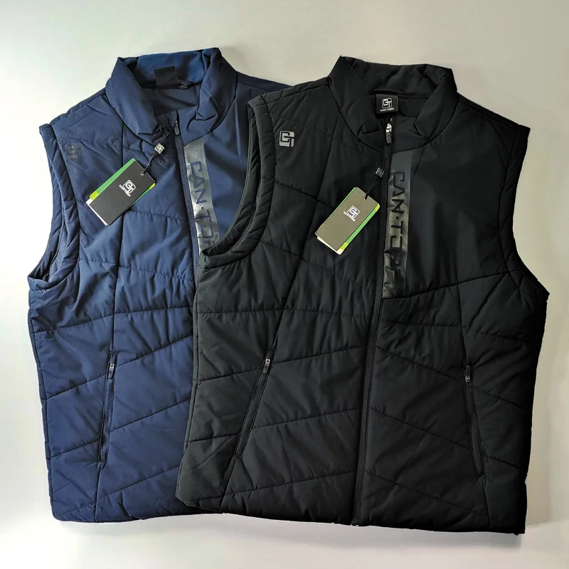 

Осенне-зимний хлопковый жилет: ветрозащитный, теплый, дышащий, с воротником-стойкой, на молнии. Хлопковая одежда. Брюки прямого кроя.