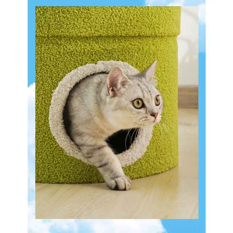 Cat climbing frame can be used as cat nest cannibalism multi-cat sharing sisal scratching board cat toy