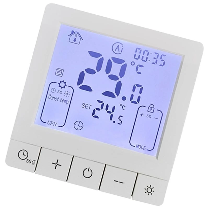 25A Programmable Room Thermostat Remote Control Intelligent Thermostat 601C