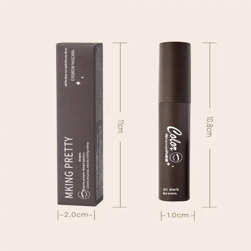 Tinte líquido para cejas resistente al agua y duradero: potenciador natural de color marrón oscuro con varios colores para cejas definidas