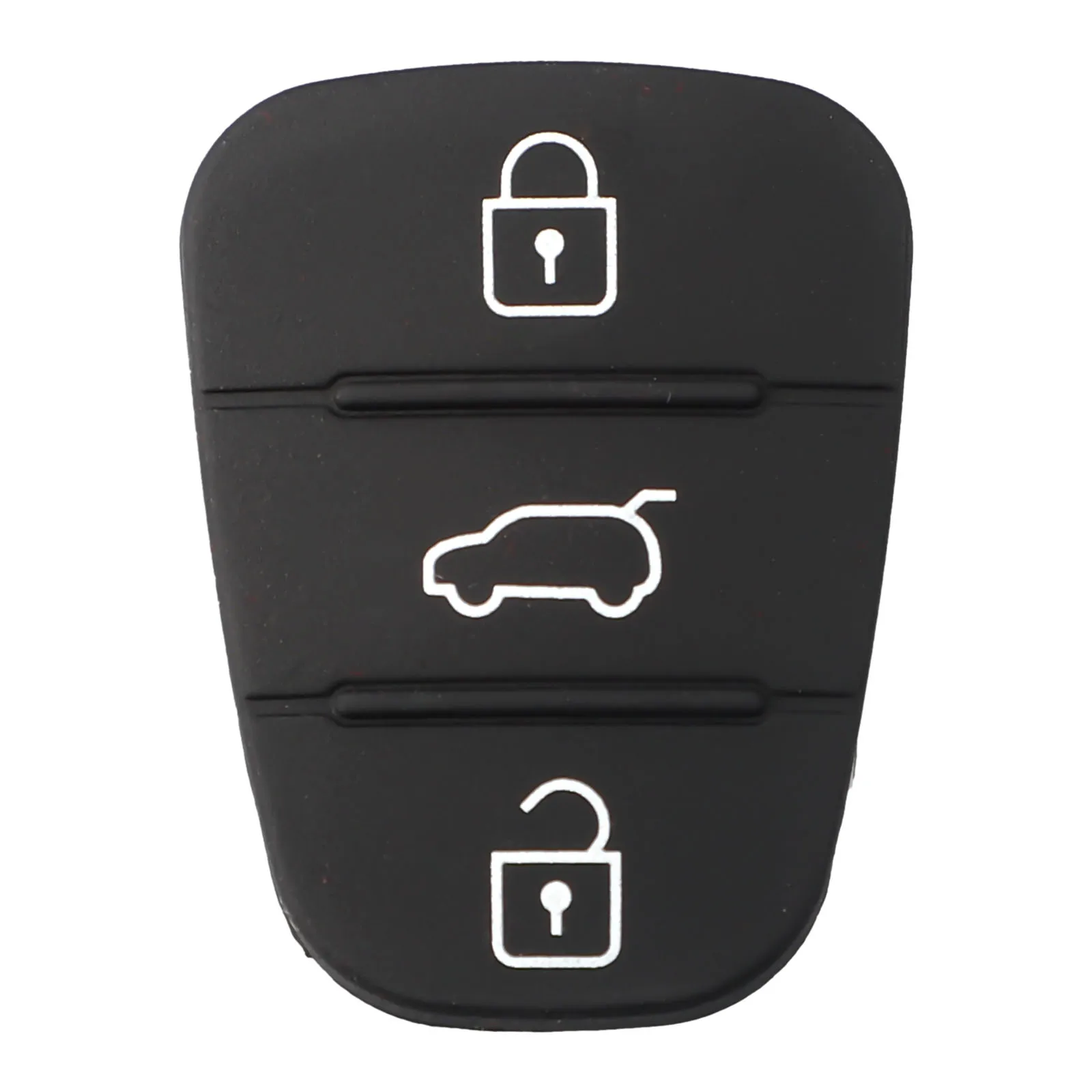 2pcs 3 Button Remote Key Fob Case Rubber Pad For Hyundai I10/I20/I30 Flip Key Car Repair Key Shell Replacement Rubber Pads