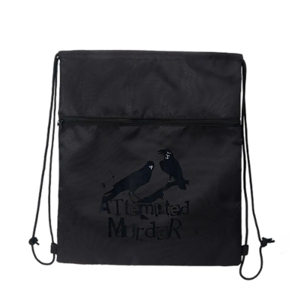 

Рюкзак на шнурке из хлопка и ткани Murder Crows, спортивный рюкзак, спортивный рюкзак на шнурке