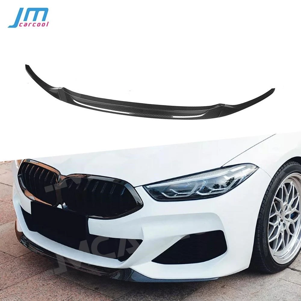 Dry Carbon Fiber Front Lip Chin Shovel For BMW 8 Series G14 G15 G16 2020 + Car Front Bumper Splitter Spoiler Guard