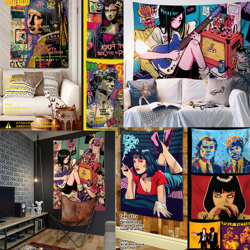 F6F-3 Hellcat Fighter Jet Flag Hanging Banners U.S. Air Force Aviation Military Art Poster Wall Art Tapestry Home Decor Painting