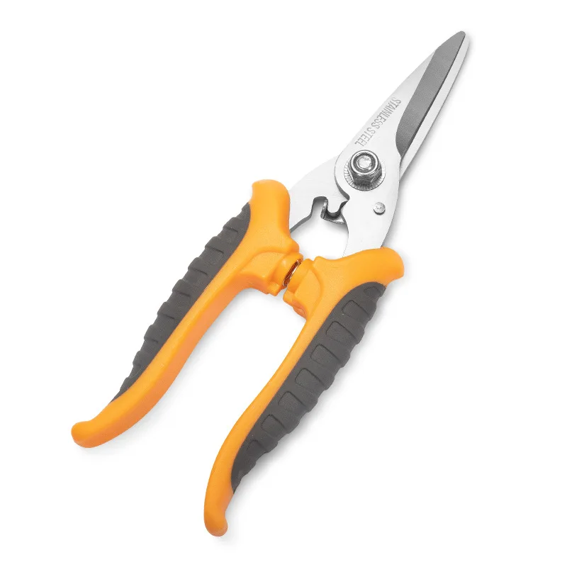 Dobeli tijeras multiusos de acero inoxidable, mango PP TPR, pelado de cables profesional de electricista, industria, 7 pulgadas