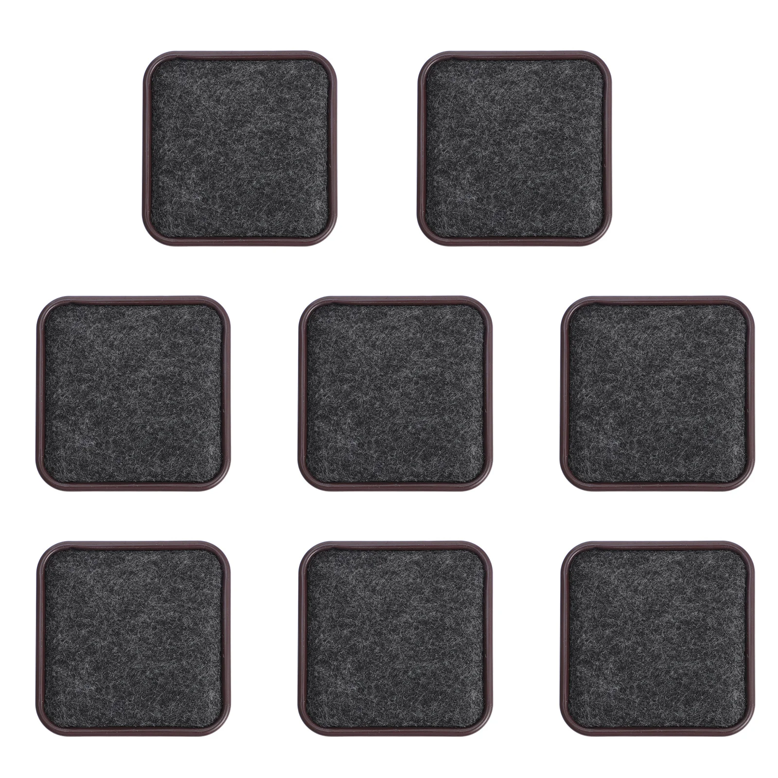 8 قطعة سدادة الأثاث من البلاستيك الصلب أكواب العجلات السفلية لكرسي أريكة تتحول لسدادة الأثاث المربعة #6