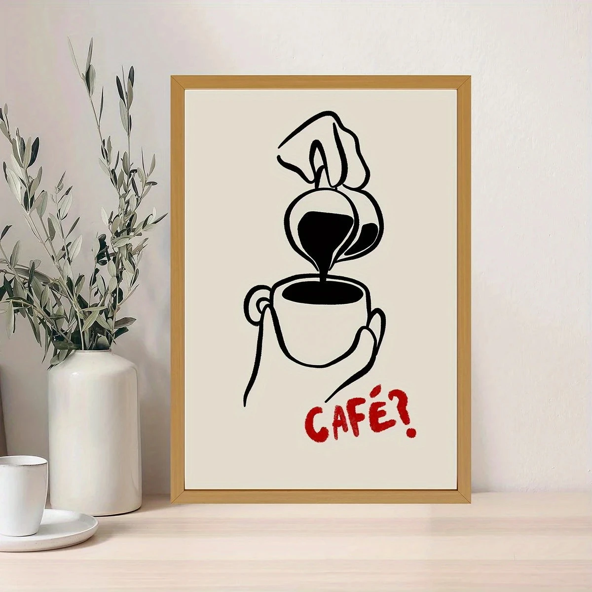 Essência criativa chique xícara de café arte da parede impressões pintura em tela cartaz imagem para sala estar jantar decoração casa
