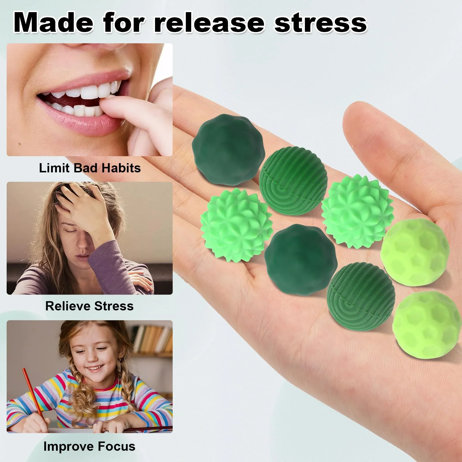 Boules magnétiques en Silicone avec boîte de rangement, jouets anti-anxiété sensorielle, cadeaux pour adultes et enfants, 6 pièces