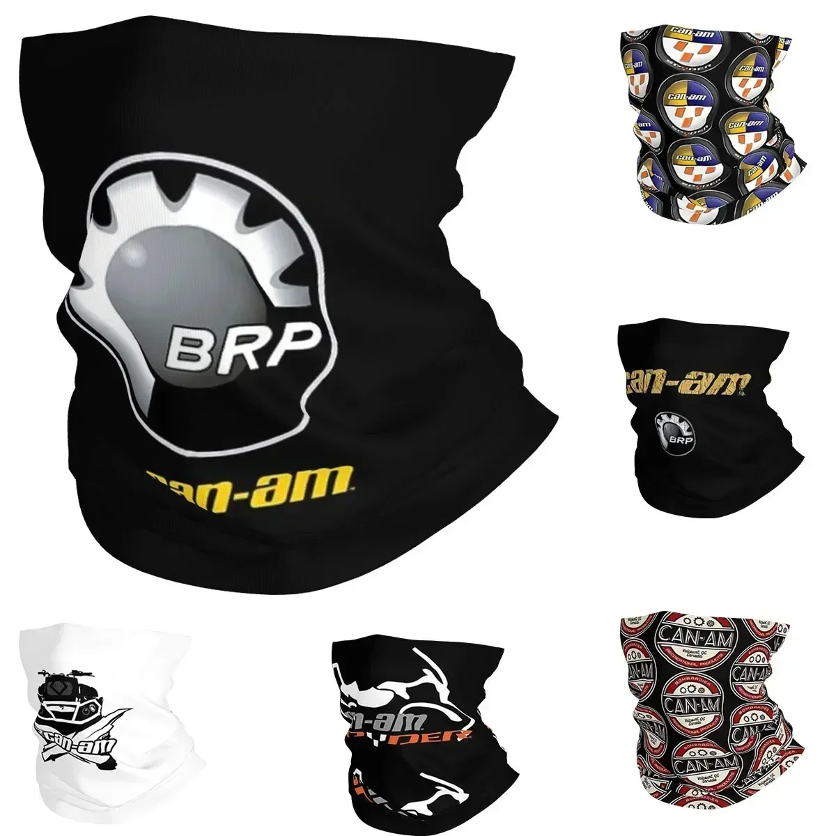 Can-Am Bandana Neck Gaiter Printed BRP Motorcycle Wrap Scarf Multifunctional Balaclava Fishing for Men Women Adult All Season