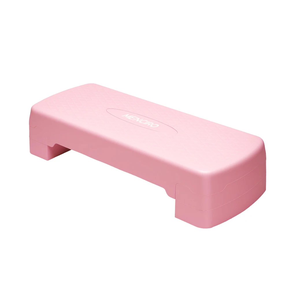 Stepper aeróbico rosa Dingfeng Manufacturers, piezas de equipo de gimnasio para entrenamiento de yoga, fitness y ejercicio, con altura ajustable.