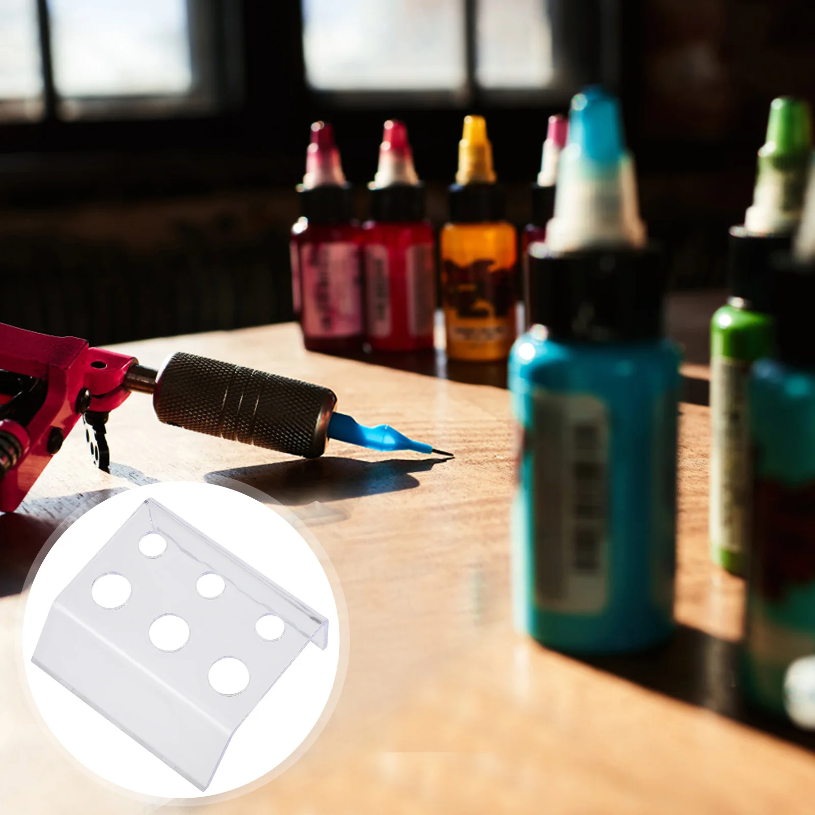 

4Pcs Acrylic Ink Cup Holder Tattoos Pigment Rack Multi-Size Stand Organizer Pigment Cup Holder Tattoos Color Rack