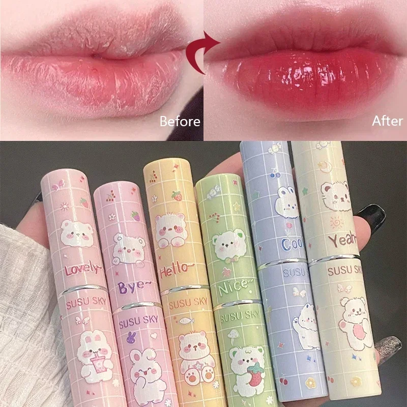 New Mirror Water Lipstick Jelly Tinted Lip Balm 6Colors Moisturizing Waterproof Long Lasting LipGloss Lip Makeup Korean Cosmetic