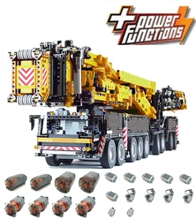 2021 NEW technology building block moc-20920 Liebherr super engineering crane ltm11200 assembling remote control toy boy gift