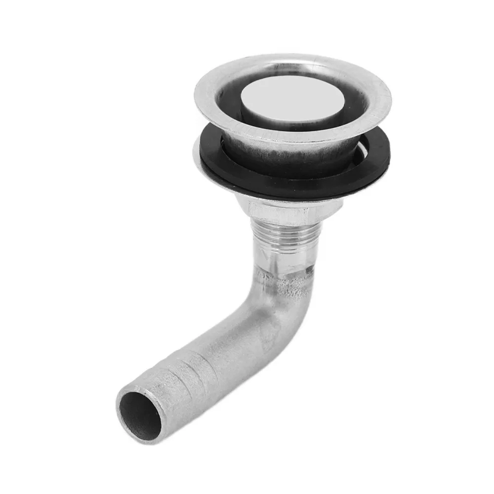 

316 Stainless Steel Boat Gas Tank Vent 90 Degree Polishing Finish Through Hull Vent 5/8in Hoses Fuel Tank Vent Ship Installation