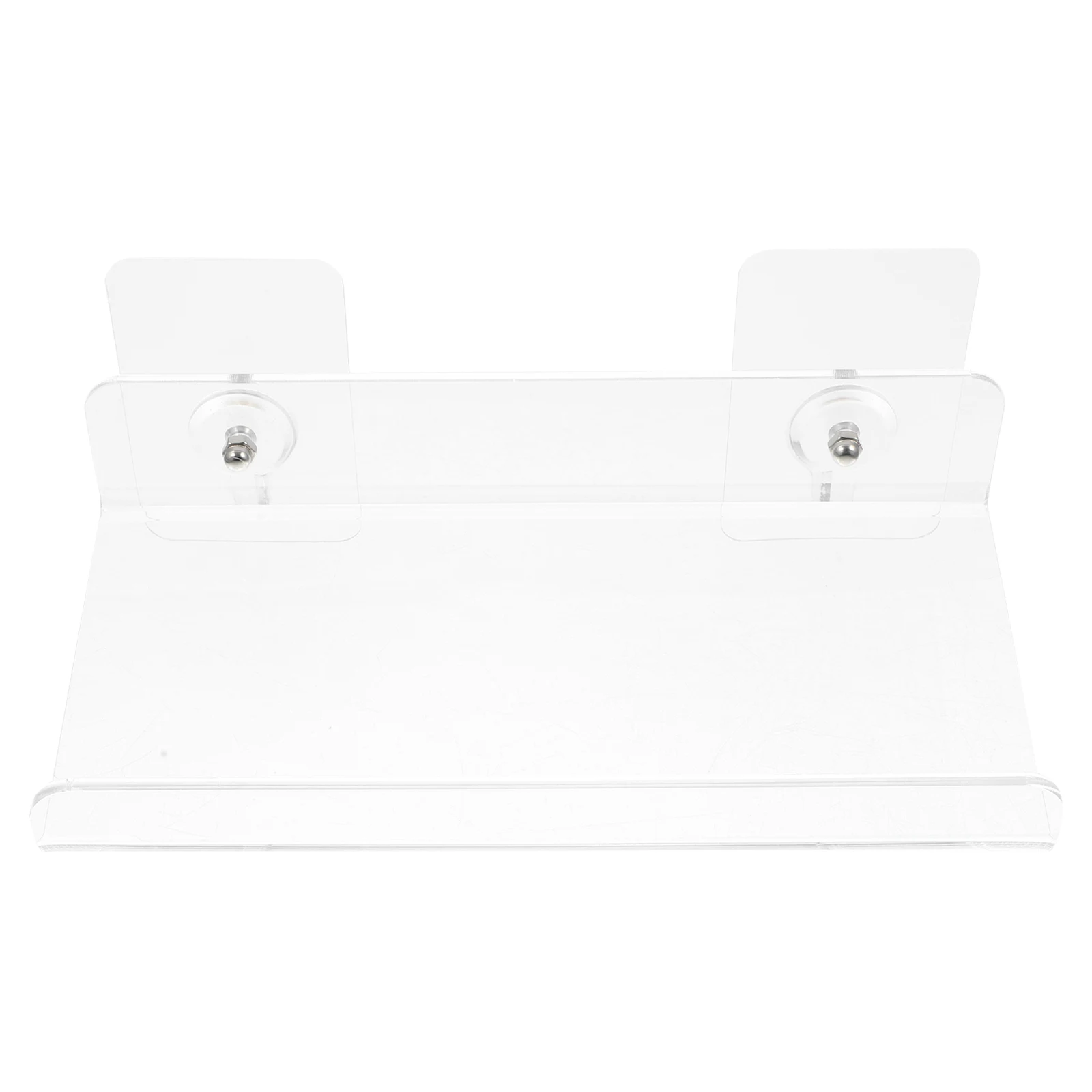 

Sturdy Transparent Acrylic Wall Book Display Rack Clear Storage Shelf For Home Office Decor Simple Design Smooth Surface