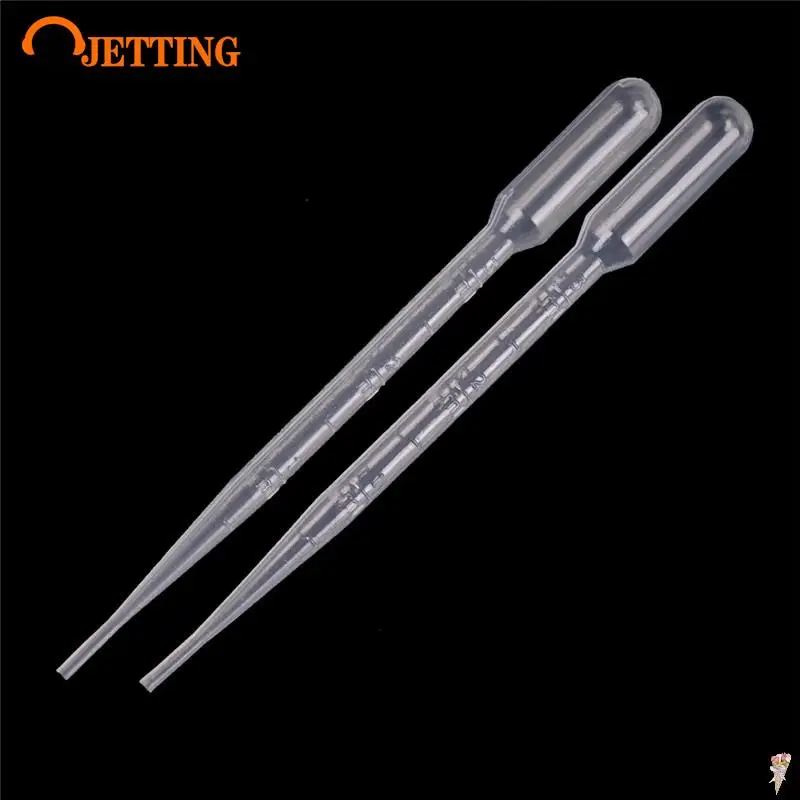 20PCS 3ml Disposable Safe Eye Dropper Transfer Graduated Pipettes Plastic Practical Transparent Pipettes Educational Supplies