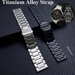 Titanium Alloy Strap For Garmin Forerunner 965 745 255 265 Music 55 158 Bracelet 20 22mm Band For Amazfit GTR GTS 2 3 4Mini bip