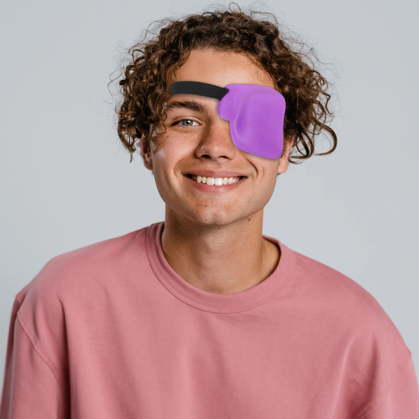 

5 Pcs Single Eye Patches Kids Adults Amblyopia Correction Breathable Covers Black Grey Pink Protective Eye Masks