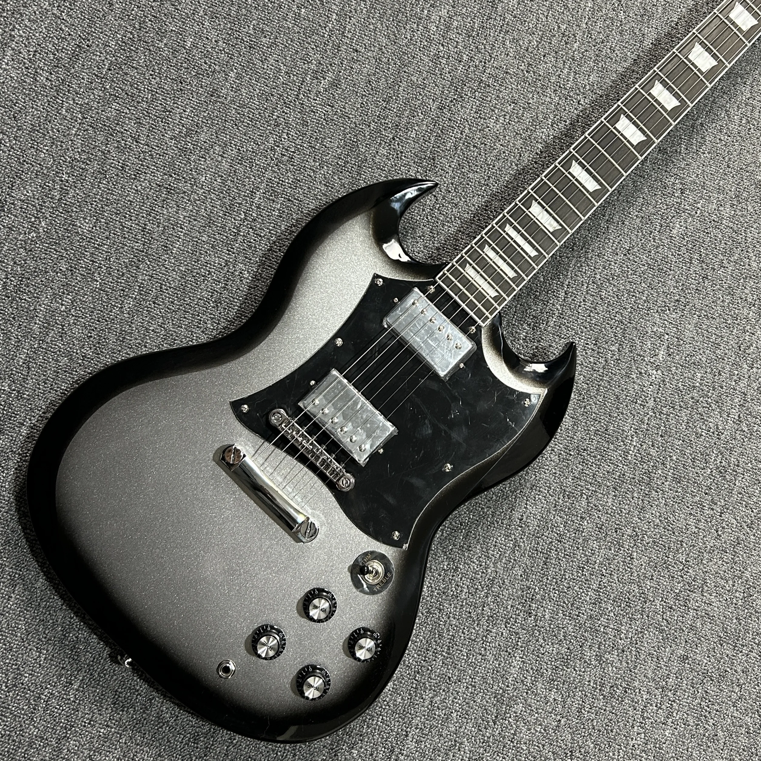 Hot Selling Gib Silver SG Electric Guitarra 22 Tone Position Mahogany Body Rosewood Fingerboard High Quality Free Delivery