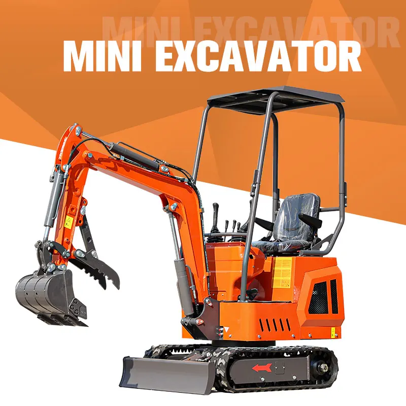 New Mini customized mini excavator 1 Ton Hydraulic Small Digger Diesel Engine Farm mini excavators With CE/EPA