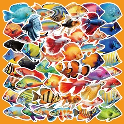 10/30/50PCS Colorful Sea Life Fish Cartoon Sticker DIY Phone Laptop Luggage Skateboard Graffiti Decals Fun for Gift