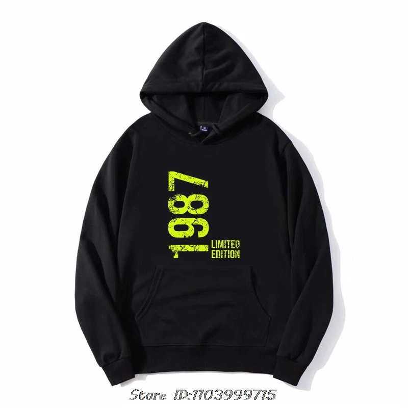 الجدة رهيبة 37th 37 سنة ريترو خمر 1987 هوديي موضة الرجال هودي البلوز المتضخم سترة غير رسمية القطن الشارع الشهير #2