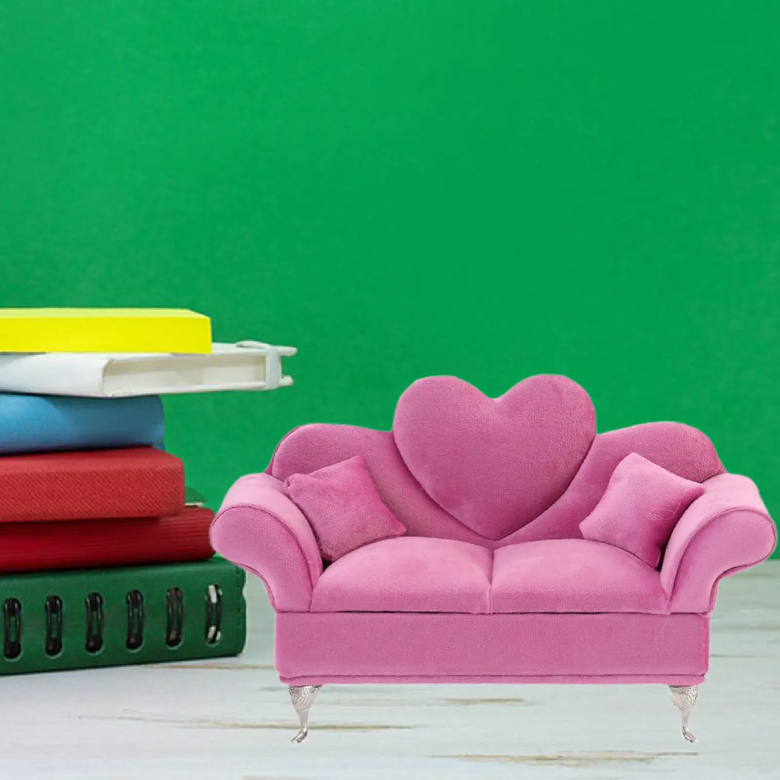 Boîte à bijoux pour canapé, boîte à bijoux pour filles et femmes, accessoires de poupée de 12 pouces, Rose, 1/6