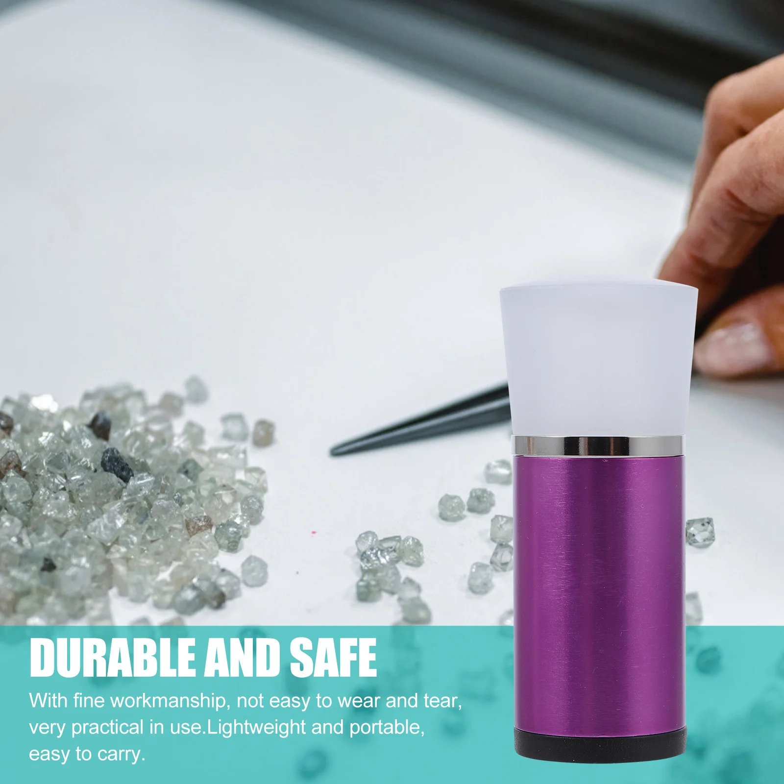 

Copper Alloy Diamond Magnifying Glass Jewelry Magnifier High Quality Durable Safe Long Time Use Portable Amplifier