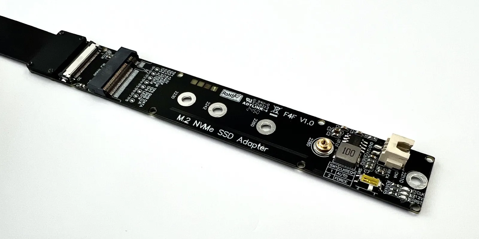 F44SF F44AB Für M.2 NVMe SSD FFC Verlängerung Kabel Solid State Drive Riser Karte GEN5 für M.2 NVMe schlüssel M zu PCI Express 5,0 X4 PCIE – Detail 16