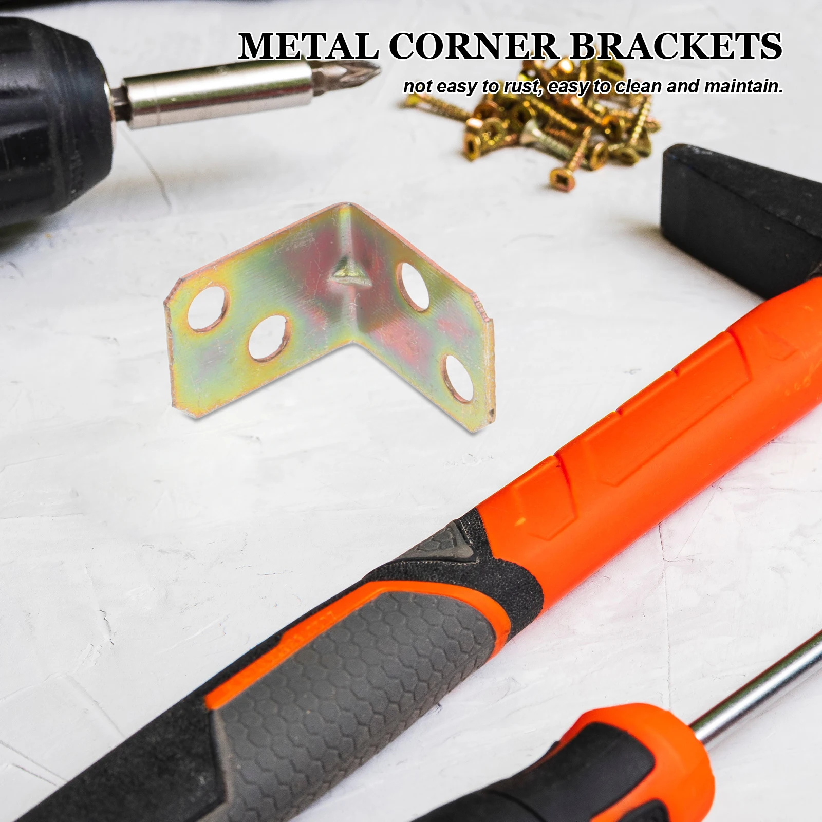 

20pcs Stainless Steel Corner Brackets Heavy Duty L Shape Shelf Supports Metal Braces for Furniture Kitchen Cabinets Wood