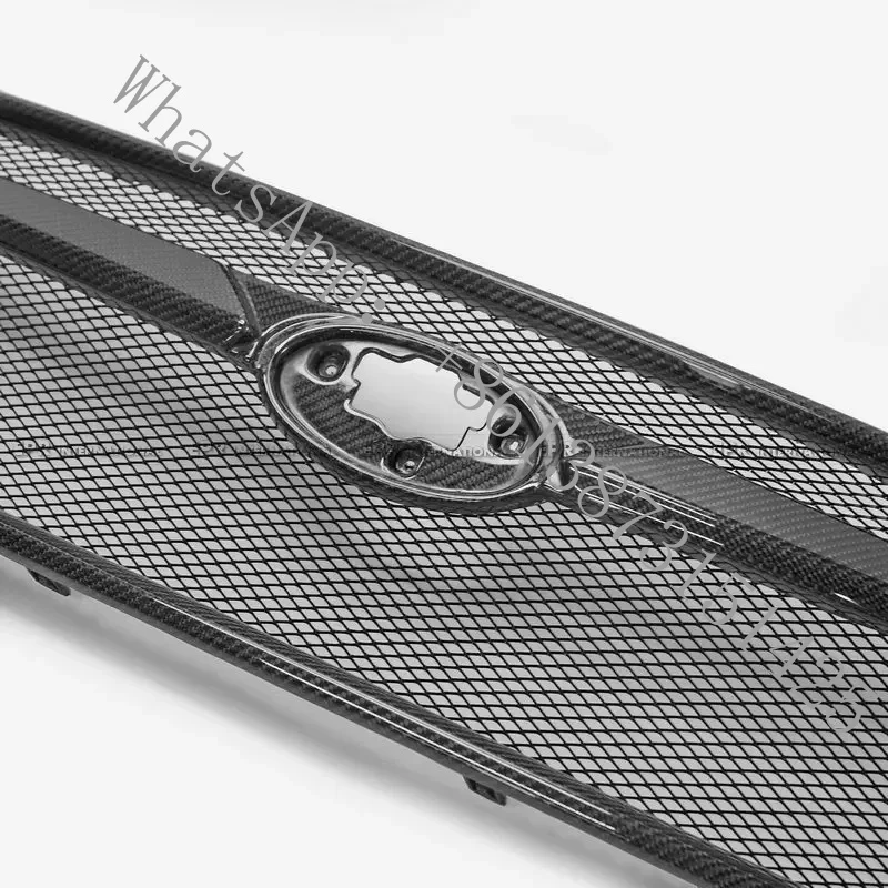 

Suitable WRX S4 2020-2025 Carbon Fiber STI Style Front Bumper Grille Cover