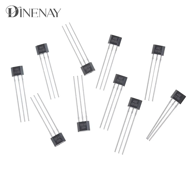 10pcs Hall element 49E OH49E SS49E linear Sensor Hall sensor