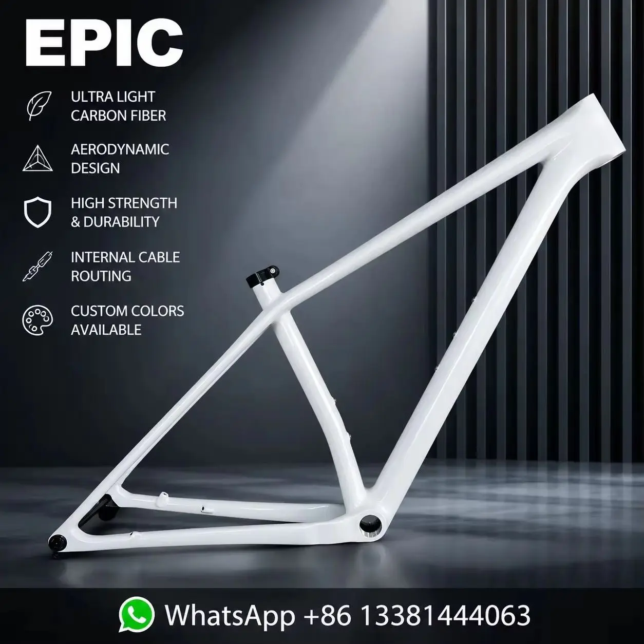 2027 NEW EPIC10 OEM T1100 Ultra Light Carbon MTB Frame Custom Color And Logo Available