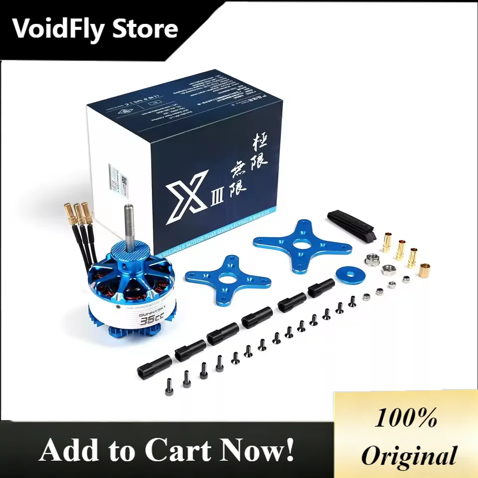 VoidFly Sunnysky Langyu Third Generation Genuine Motor X7020 35cc 3D Fixed Wing Drone Cruise Power