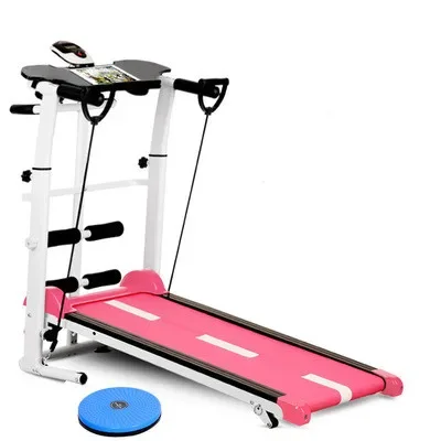 Small multifunctional free mute Mini foldable exercise fitness equipment motorless mechanical treadmill