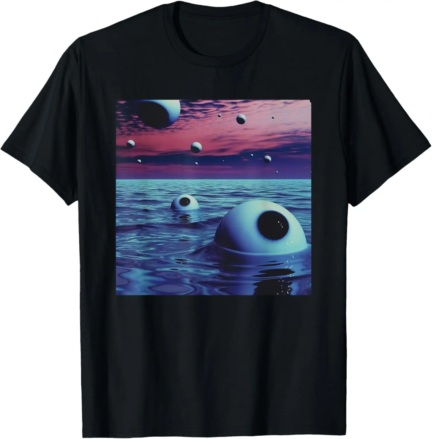 Weirdcore Aesthetic | Eyeballs Strange Weird Oddly Alt 90s T-Shirt