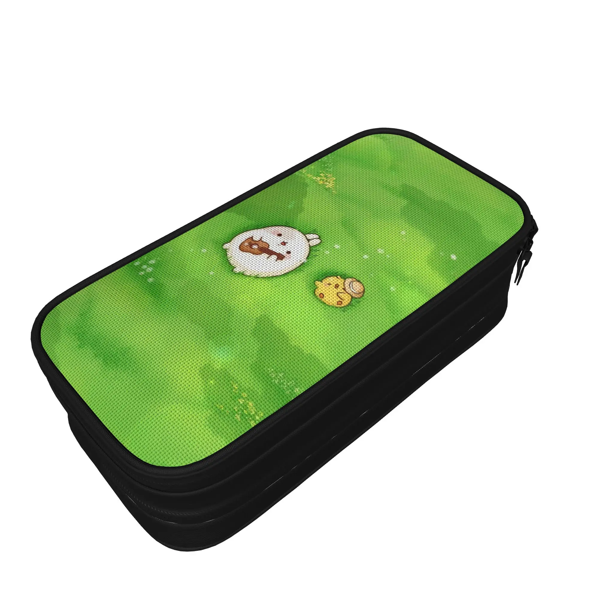 Cartoon M-Molangs Pencil Cases  Pen Bag Student Big Capacity Office Cosmetic Pencilcases