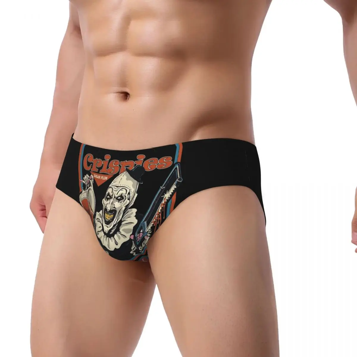 Custom Art Crispies Terrifiers Halloween Brief Panties Womens Comfort Stretch Underwear