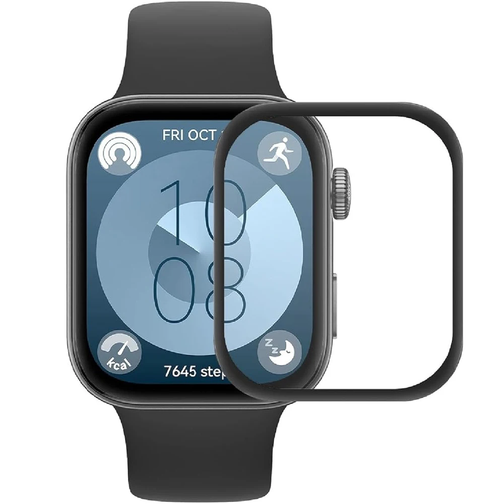 ฟิล์มใส HD 1ชิ้นสำหรับนาฬิกา Huawei พอดีกับ3นาฬิกาอัจฉริยะ3D ป้องกันปกป้องเต็มหน้าจอฟิล์มป้องกันรอยขีดข่วน