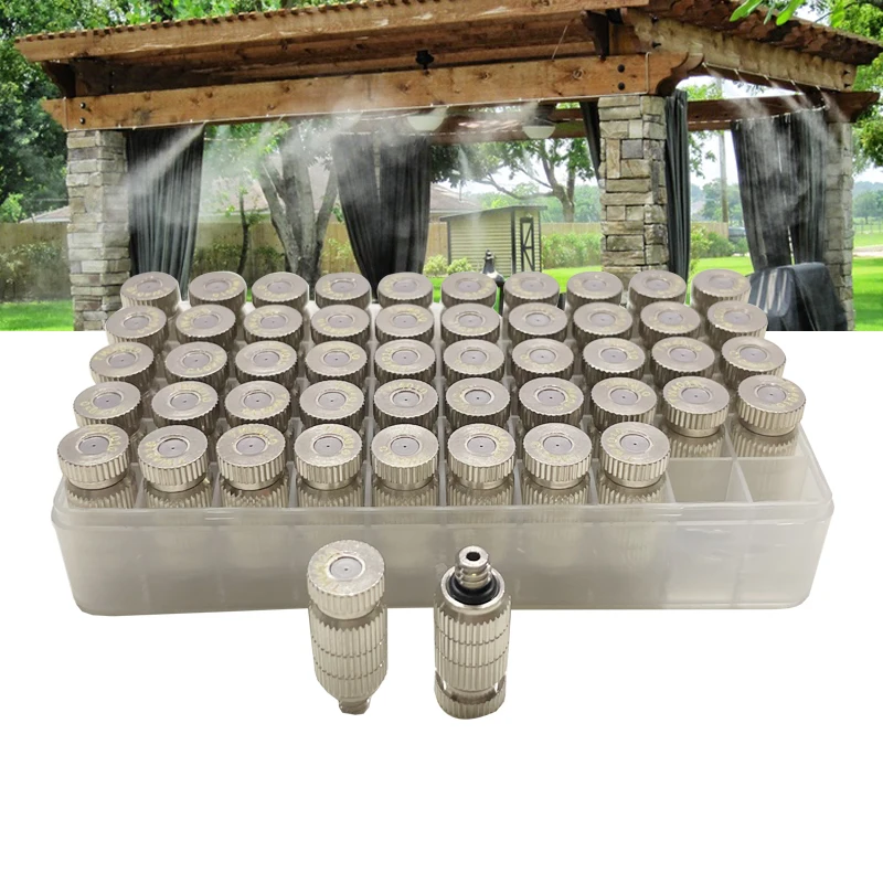 Buse d\'atomisation haute pression en acier inoxydable, pulvérisateur d\'irrigation de jardin, refroidissement, dépoussiérage, désinfection,