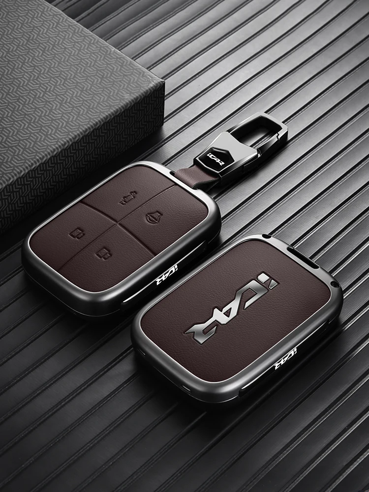 Autoschlüssel-Schutzhülle für Chery ICAUR V23 Universelle Premium-Zinklegierung Schlüsselanhänger-Hülle Vollständiger Schutz Langlebig Stoßfest Zubehör – Detail 6