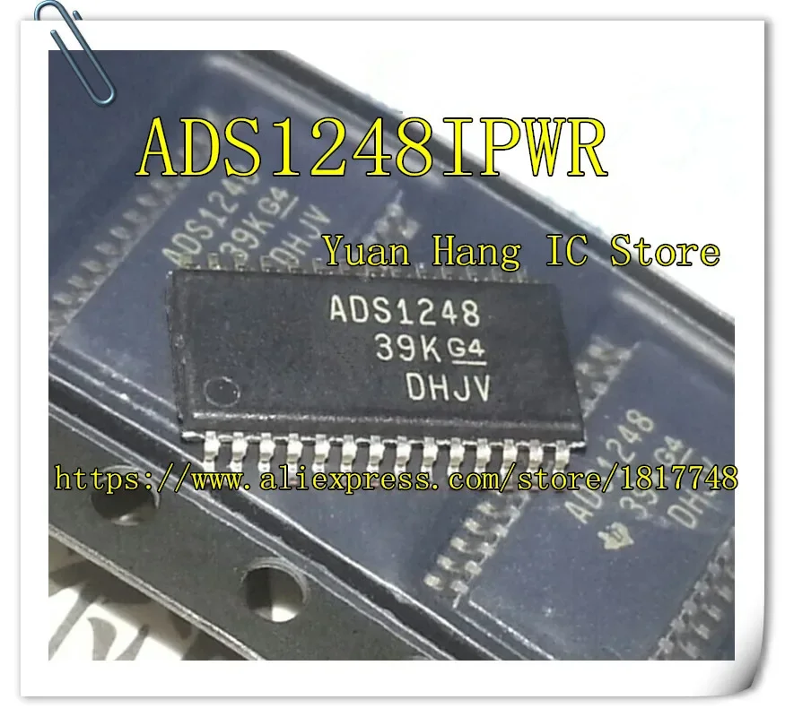 5PCS/LOT ADS1248IPWR ADS1248IPW ADS1248 TSSOP28 Analog-to-digital converter