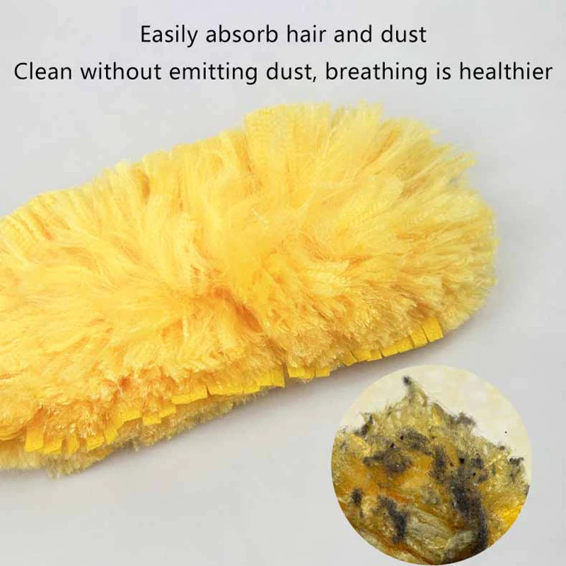 Double Sided 360 ° Electrostatic Duster Retractable For Cleaning Dust Spider Web Disposable Precipitator Head Replace Parts