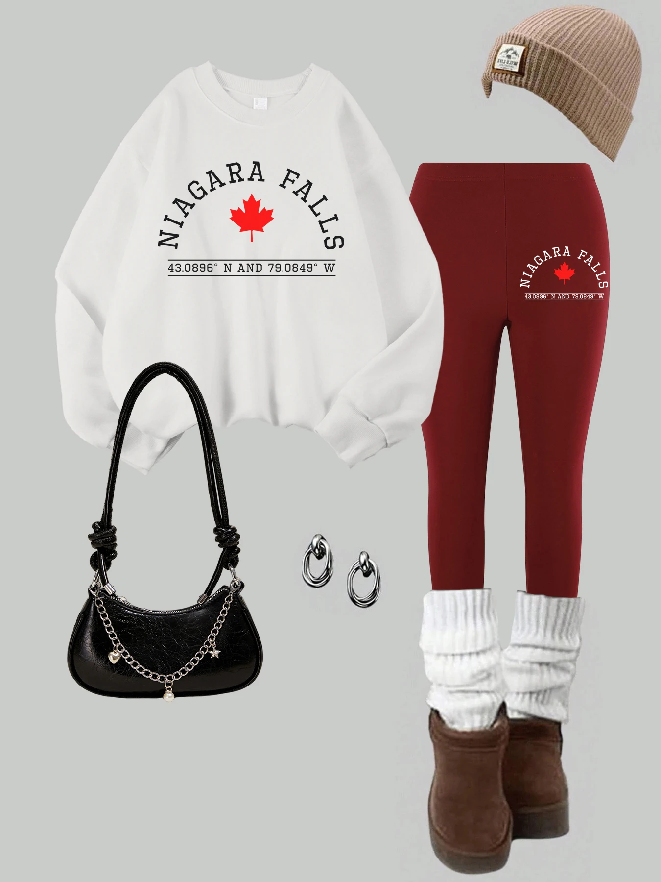 

2 Piece Womens Beograd Srbija Badge Prints Sweatshirts Leggings Set Street Thermal Warm Hoodie Pants Autumn Winter Woman Clothes