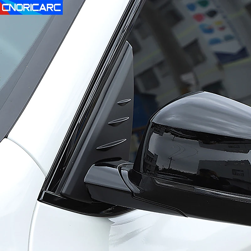 

For BMW X3 G01 2018-2022 Car Rearview Mirror Side Window Spoiler Triangle Cover Carbon Fiber Color Stickers Exterior Accessories