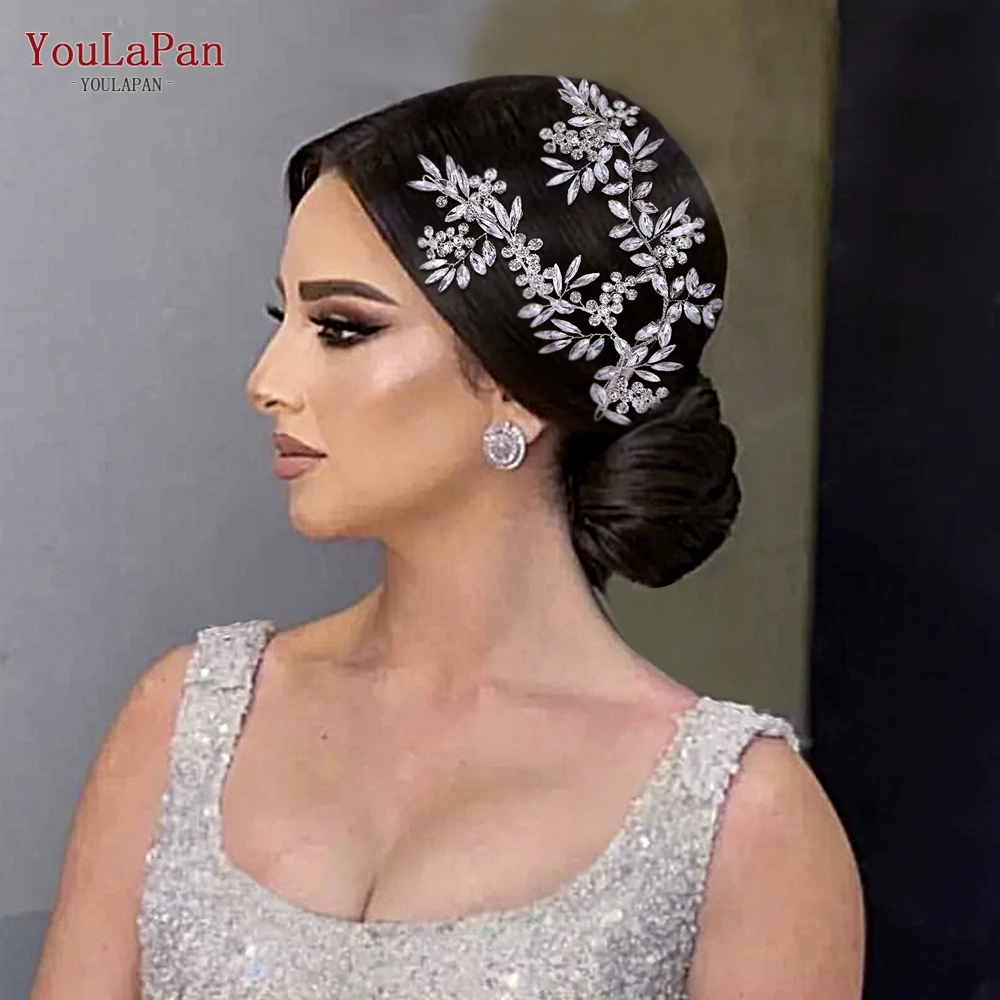 

YouLaPan HP271 Bridal Hair Clip Wedding Hairpins Rhinestone Headpieces Crystal Woman Tiara Headbands for Party Hair Jewelry