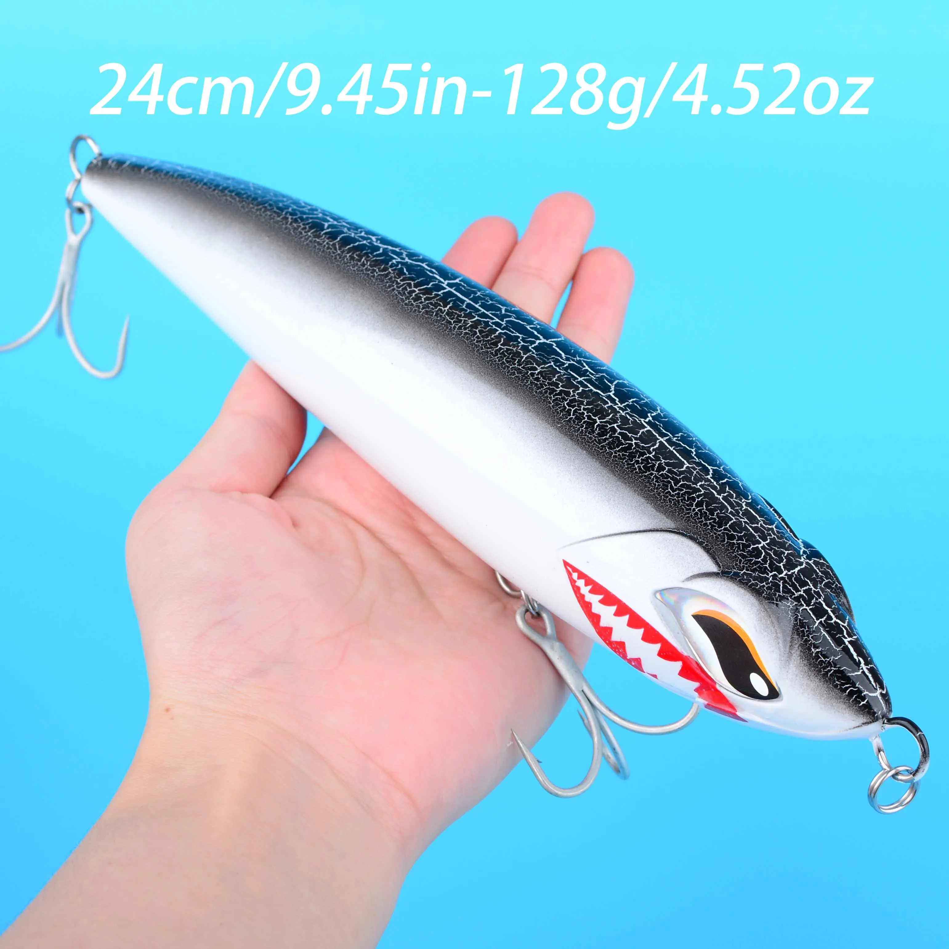 1Pc Schwimm Große Bleistift Oberfläche Angeln Locken Künstliche Salzwasser Bass Schwimm Harten Köder Tackle